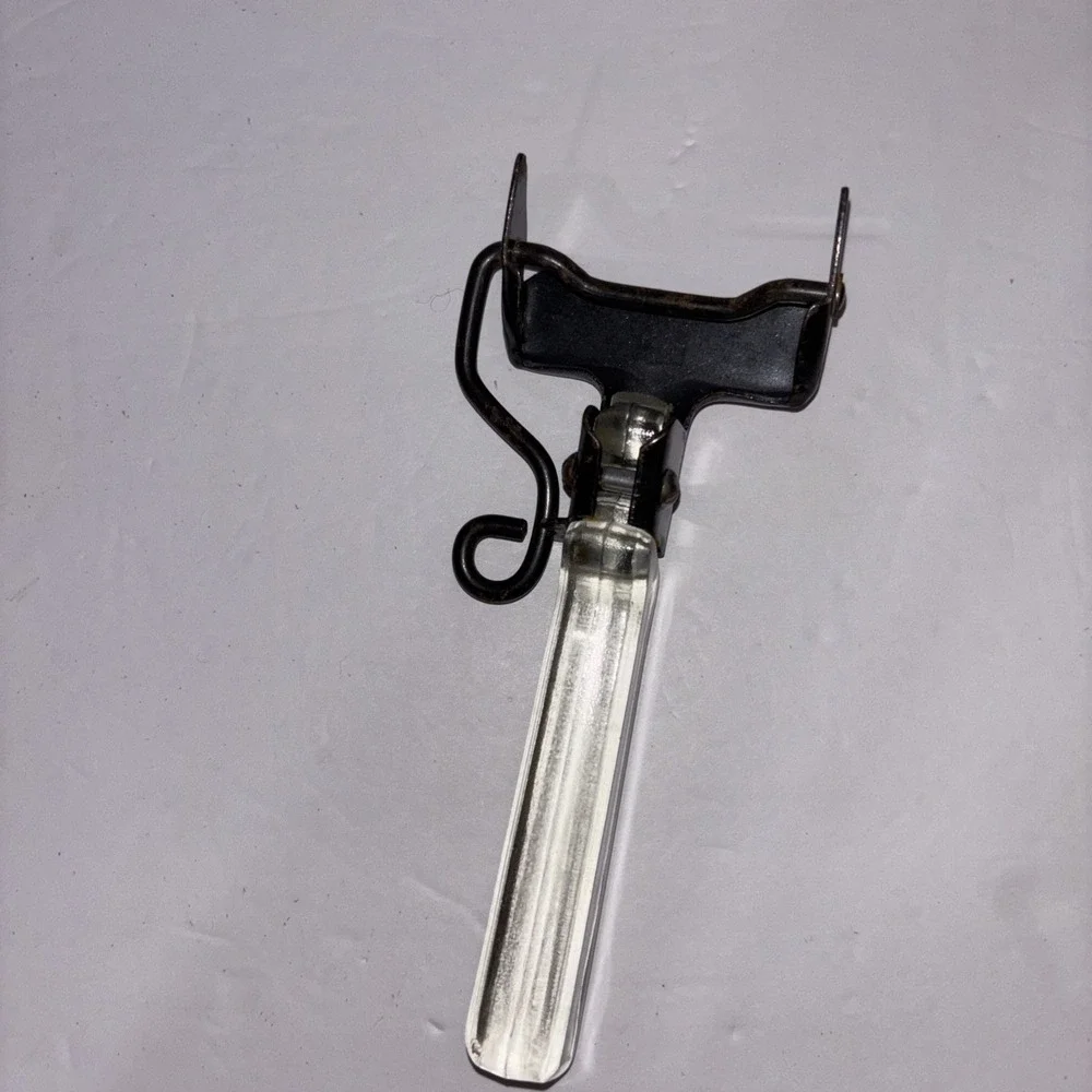Vintage 40s-50s Pyrex Flameware Detachable Handle Metal With Glass Handle